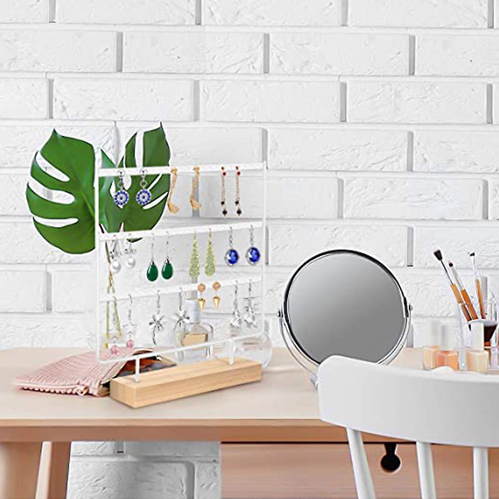 UNICRAFTALE ongeveer 1 Set Oorvormige Oorbel Display Stand Zwart Piercing Stud Houder met Ronde Base Earring Model Organizer Oor Vorm Sieraden Organizer Houder voor Vrouwen Oorbel Opslag