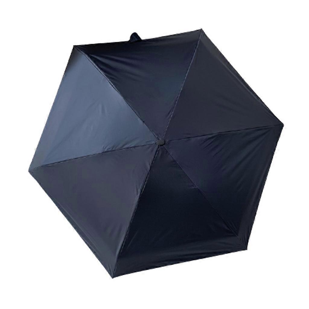 Mini Solar Umbrella Ultra Lightweight Folding Pocket Umbrella with Uv for Protec  Navy