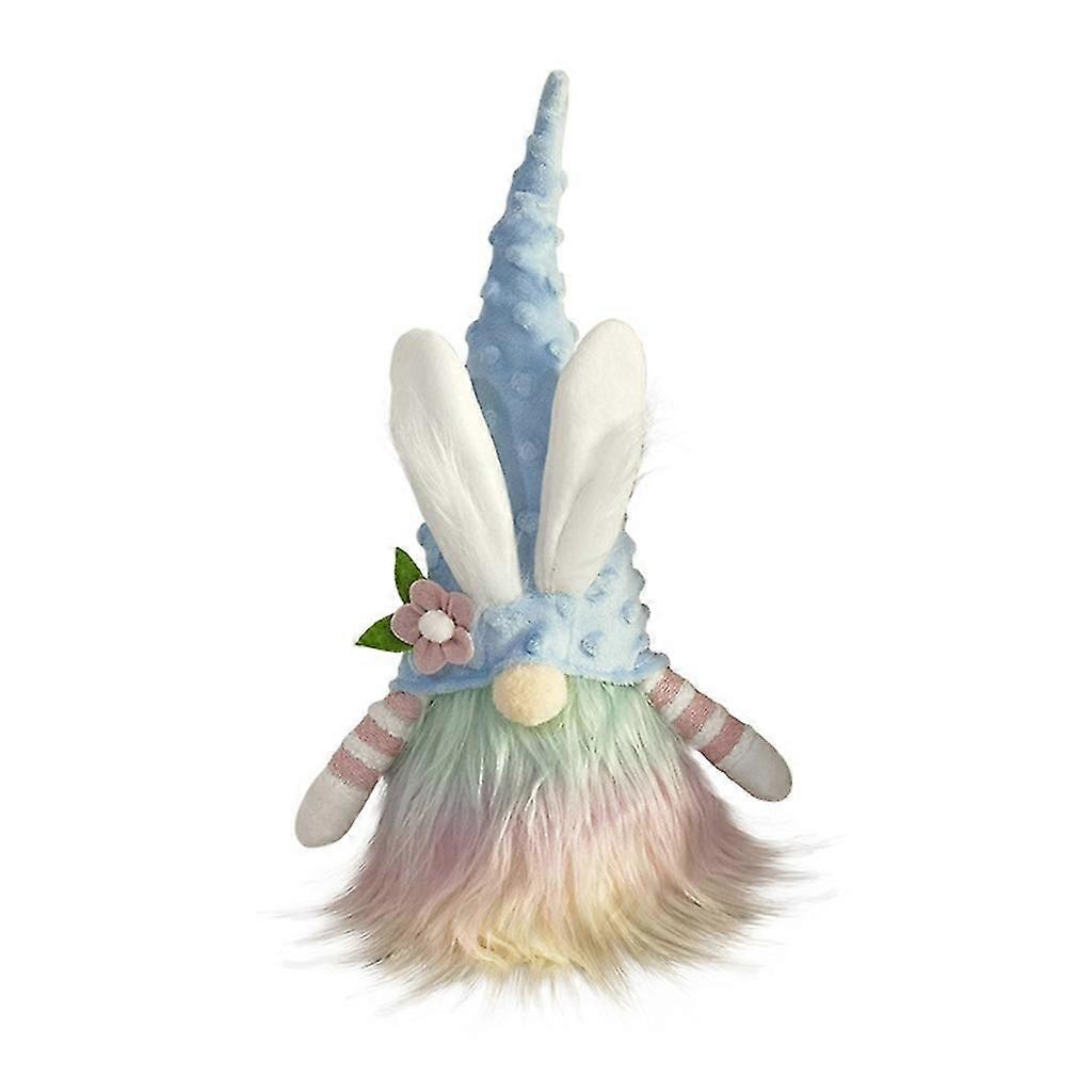 Easter Bunny Gnome Wearing Hat Spring Decorative Doll Kid Gift