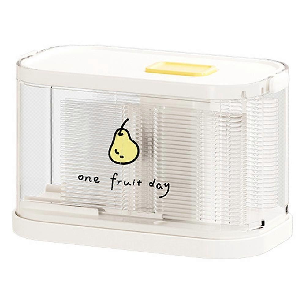 Push-Type Fruit Fork Dispenser Box with 50Pcs Disposable Food-Grade Forks (BPA-Free,No FDA)