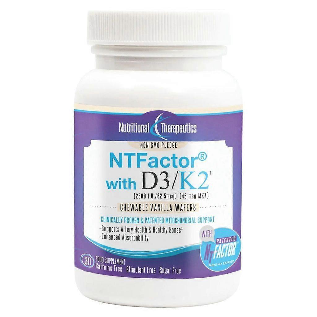 Nutritional Therapeutics NT Factor w/Vitamin D3/K2 Vanilla Chewables 30