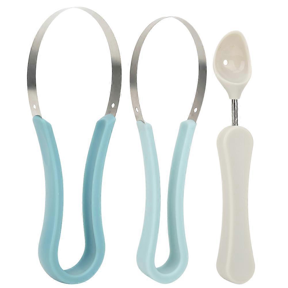 3Pcs/Set Melon Baller Scoop Watermelon Cutter Fruit Carving Knife Tools Dig Pulp Separator Set
