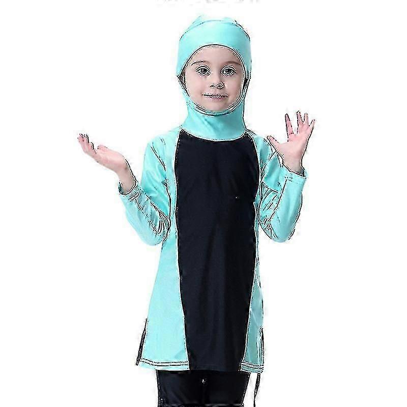 Enfants Filles Musulman Islamique Maillot de Bain Maillot de Bain Modeste Burkini Bain Couverture Complète