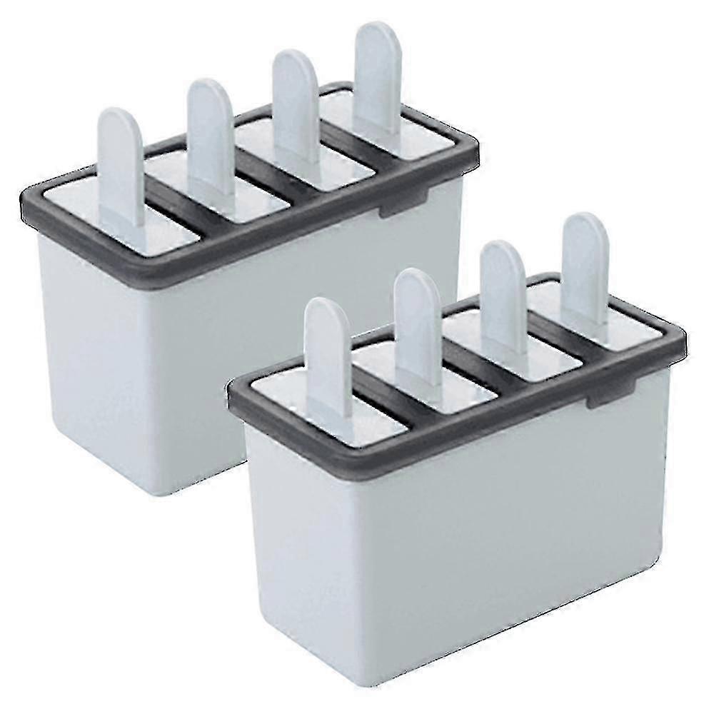 2 Pcs Ice Cream Molds, Bpa Free Reusable (4 Molds)-yyc
