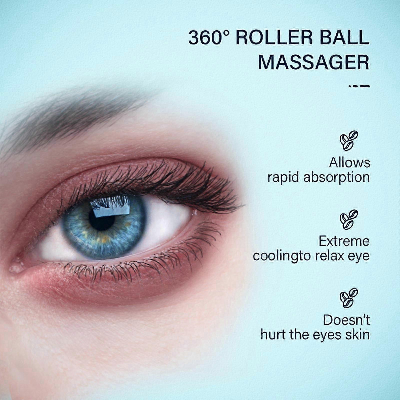 5% Caffeine Eye Serum, Hydrating Eye Serum With 360 Massage Roller,caffeine Eye Roller And Lines, Circles And Puf 1pc