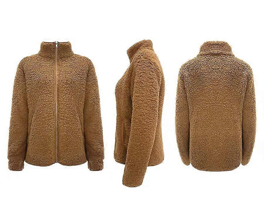 Pull Chemise décontractée à fermeture éclair à manches longues pour femmes