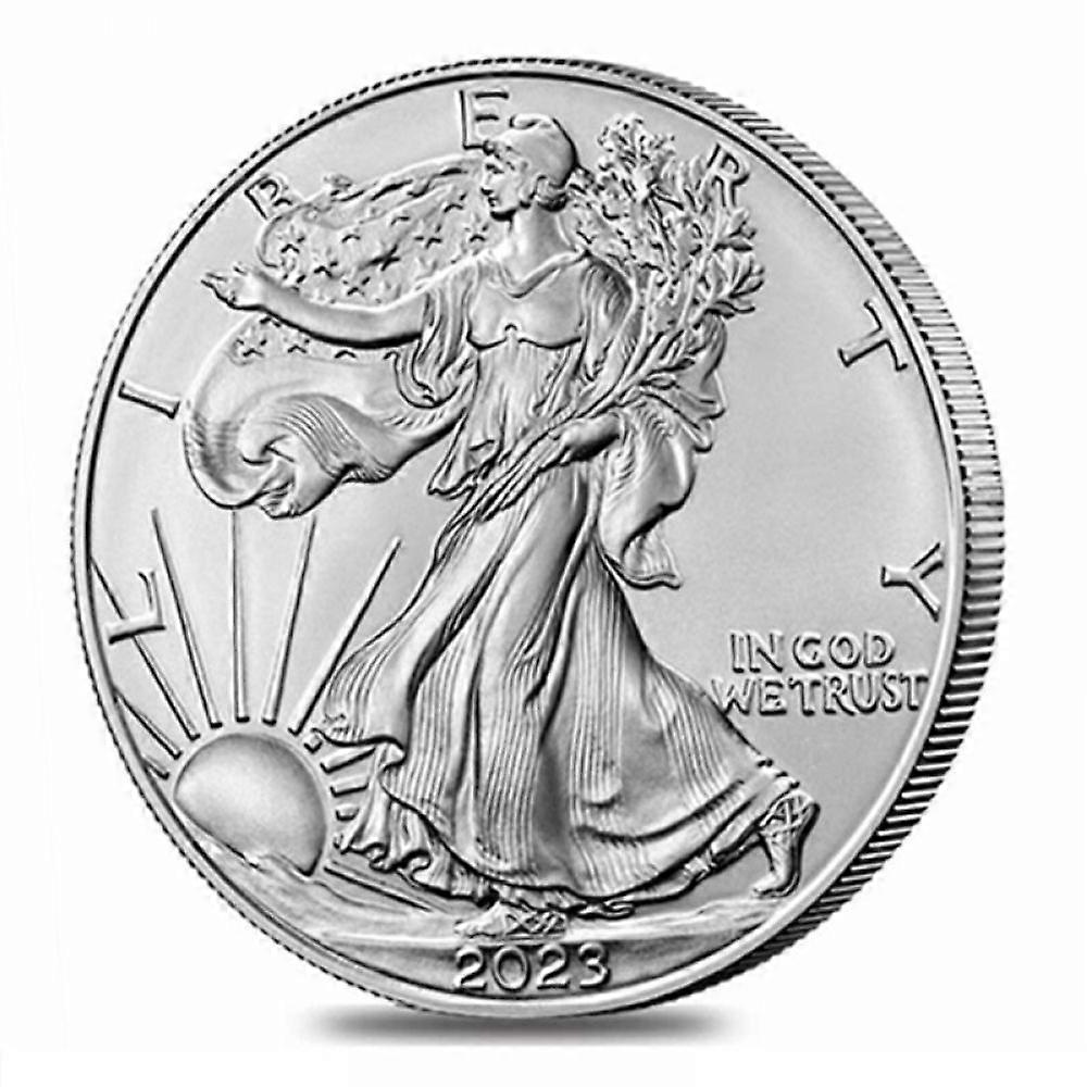 American Silver Eagle, Dollar Uncirculated, Fine Silver Depicts Type 5 Design, Certificate Of Authenticity, Uncirculated And New, For Commemorative