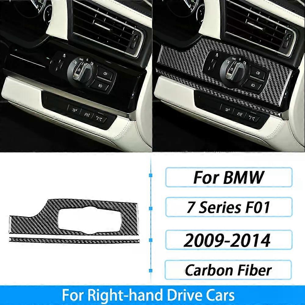 7シリーズF01 2009-2014カーボンファイバーギアシフトウィンドウリフトエアアウトレットステアリングホイールダッシュボードスーツ車のインテリアステッカーと互換性があります