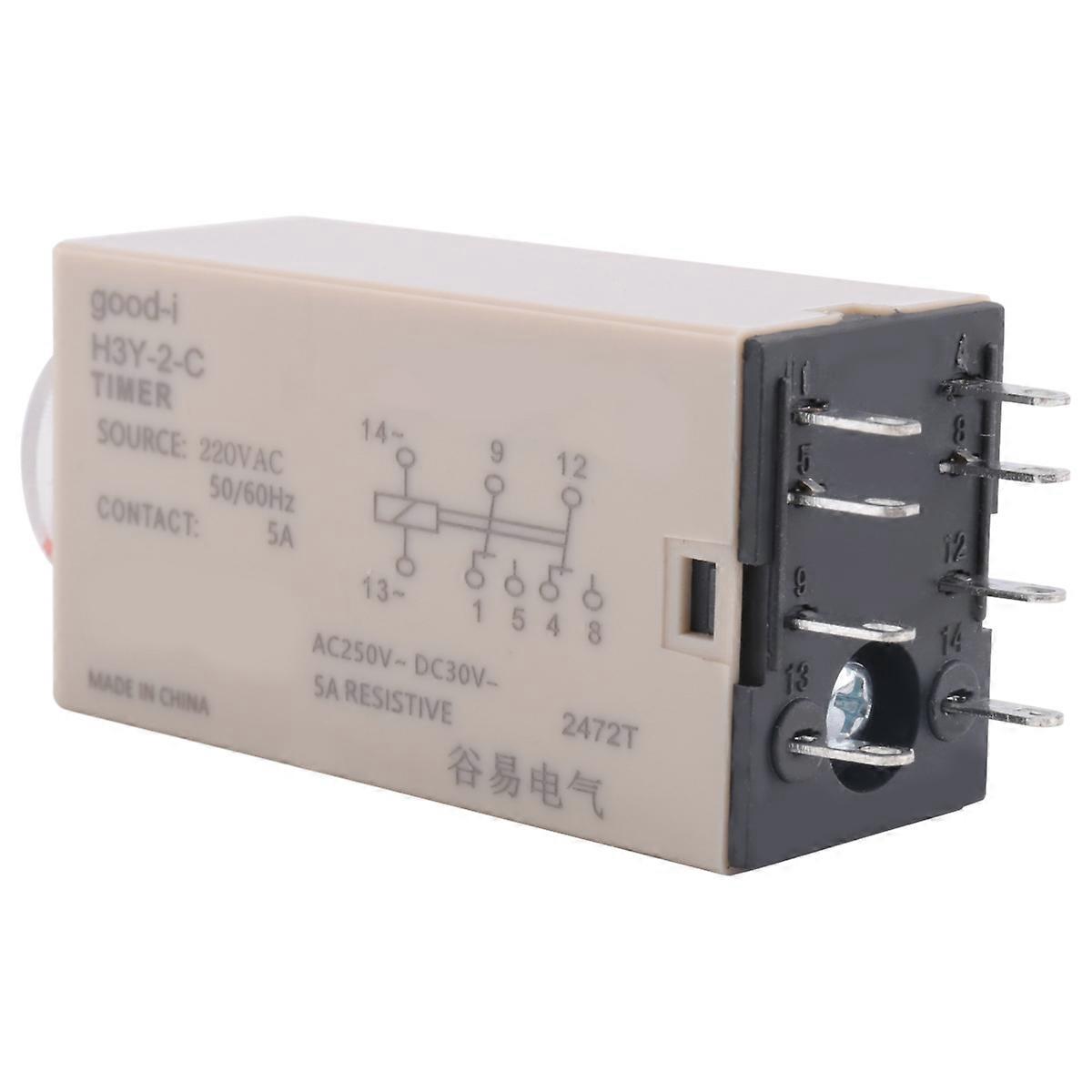 10S Delay Timer Relay H3Y-2 AC 220V for Household Electrical Systems