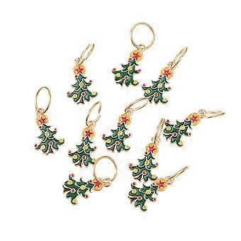 Hair Jewelry for Christmas Hair Braid Charm Dreadlocks Accessories Braid Hair Rings Cuffs Clips Braiding Decors 10Pcs