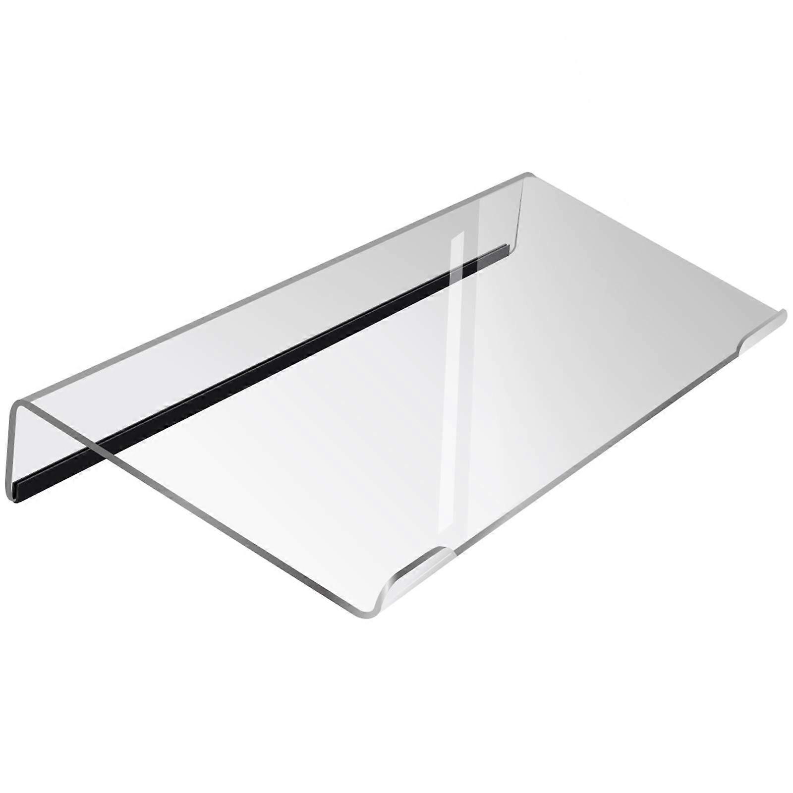 Clear Acrylic Keyboard Stand for Home Office - Ergonomic Design, Adjustable Height, Fits Most Keyboards, Stylish Clear Finish