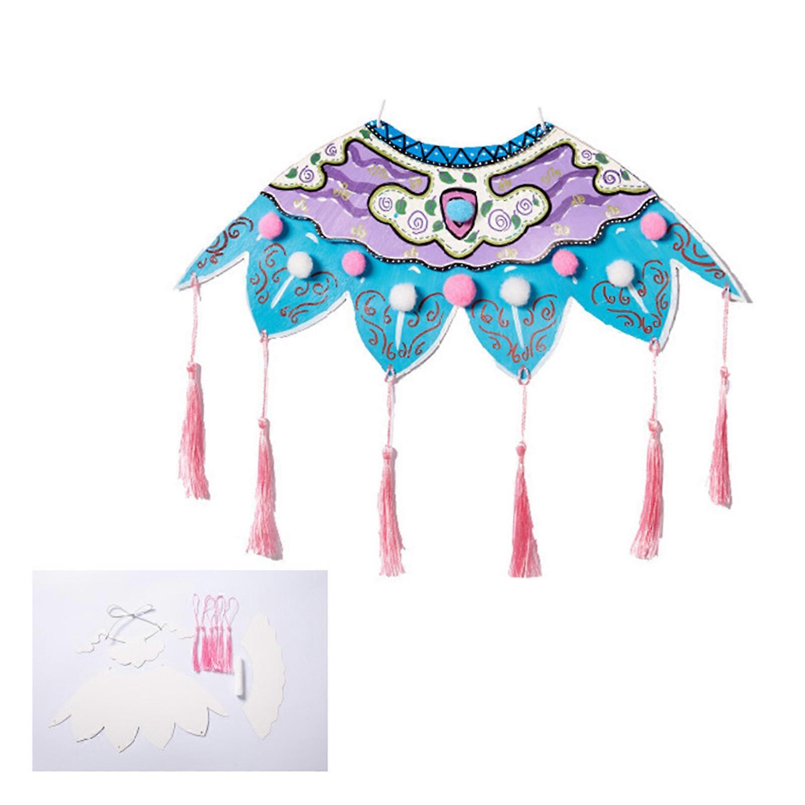 Paper Cloud Shoulder Painting Set, Handmade Traditional Chinese Paper Cloud Shoulder Collar for Students and Hobbyists Style 6