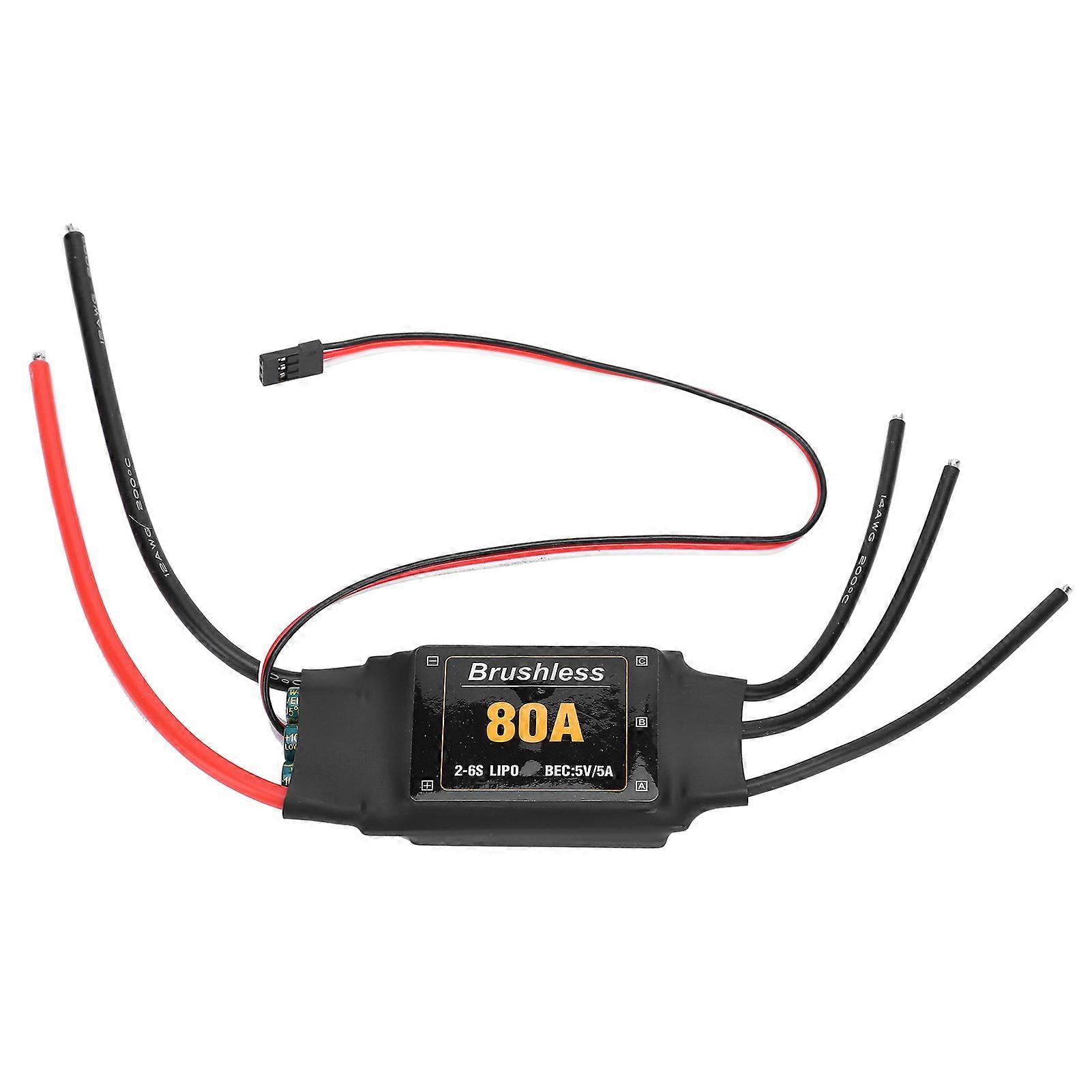 80A Brushless ESC Electronic Speed Controller Accessory for RC Airplane Aircraft Helicopter