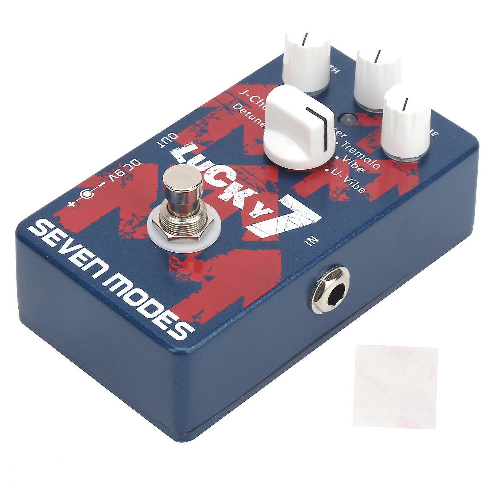 Effect Pedal 7 Modes Multi Effects Modulation Delay Phase Effector Guitar Accessory DC 9V