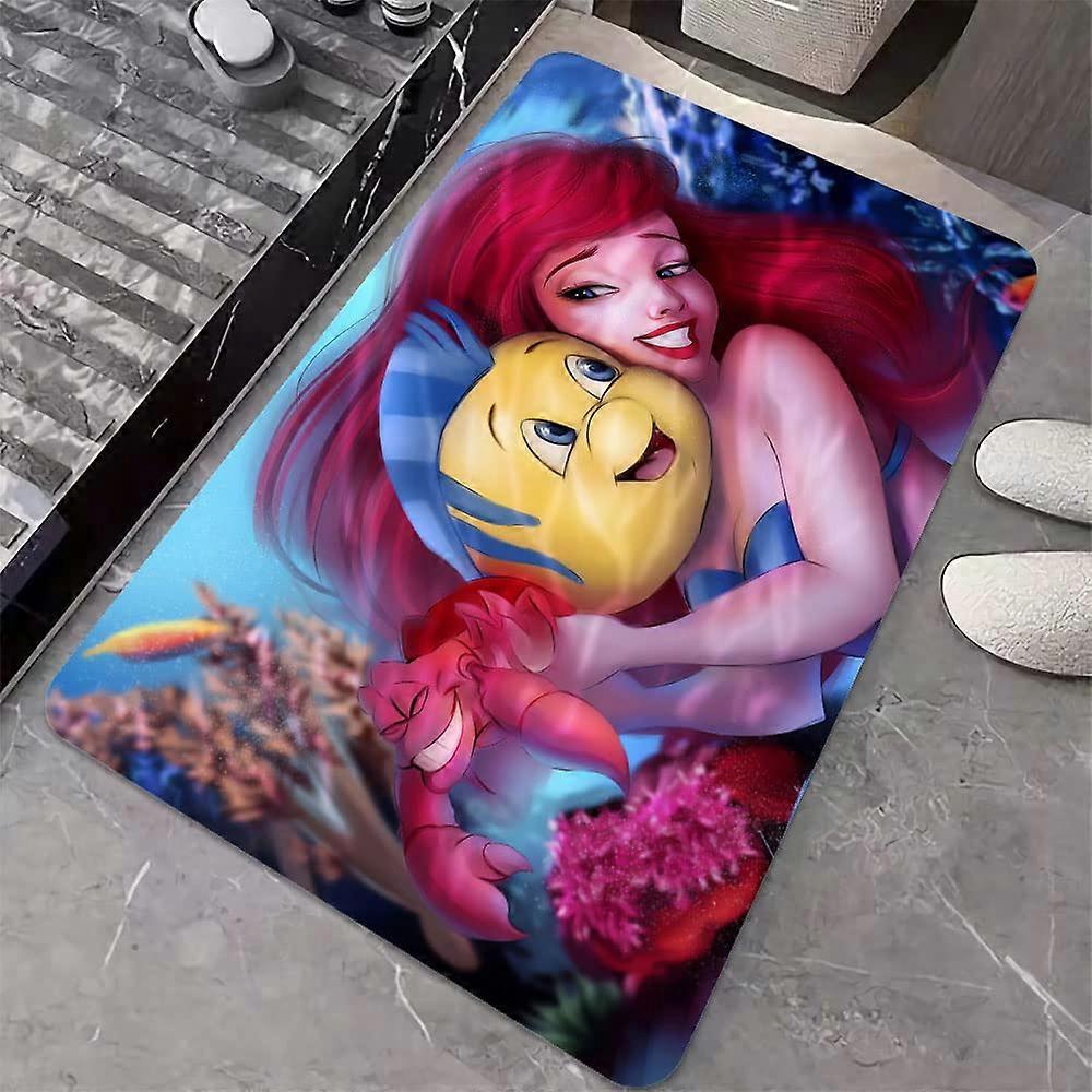 Non-Slip Quick Drying Super Absorbent Washable Bath Mat for Bathroom Floor 50×80cm