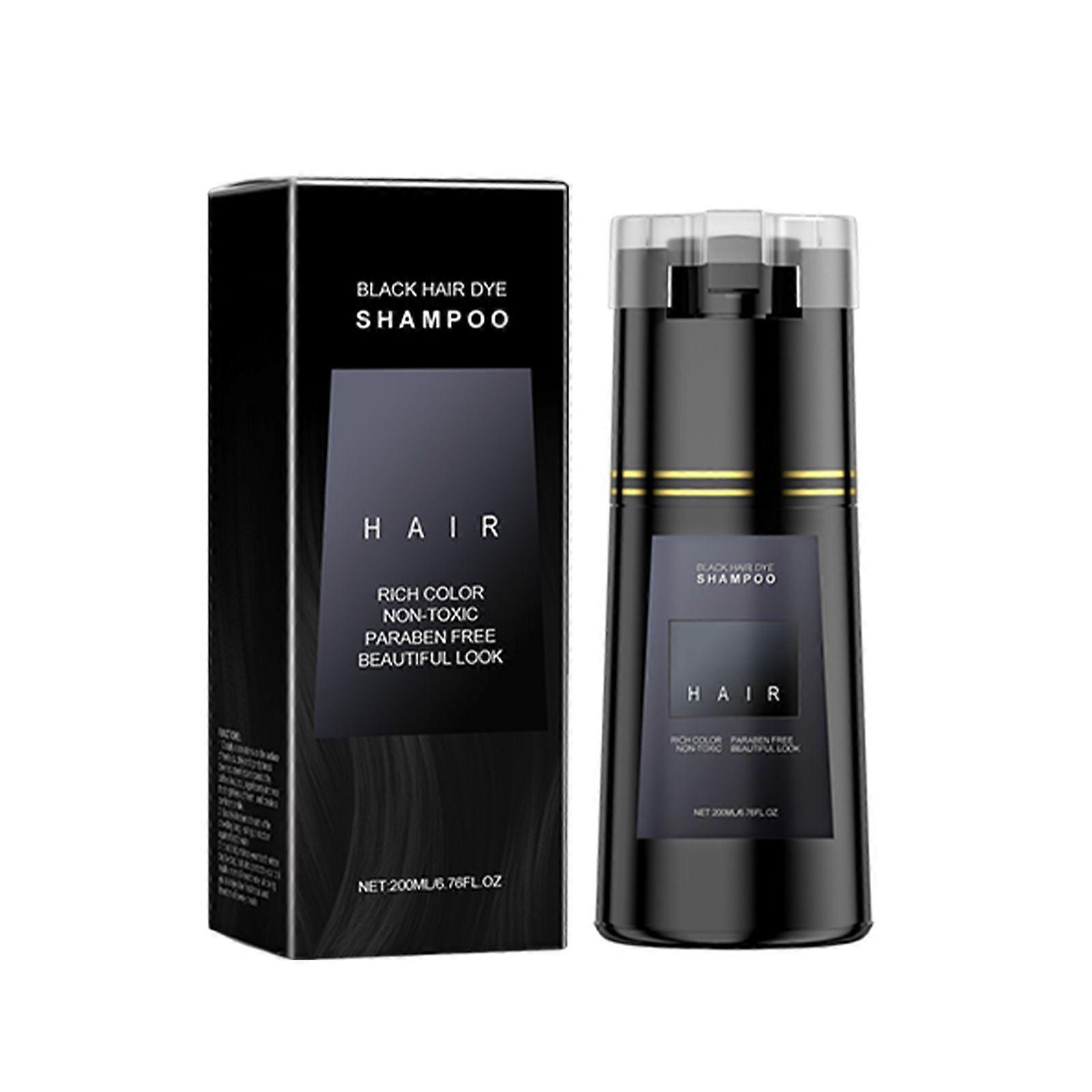 Shampooing de couleur de cheveux, shampooing de teinture pour cheveux, shampooing de teinture pour cheveux instantané 3 en 1, adapté aux cheveux foncés
