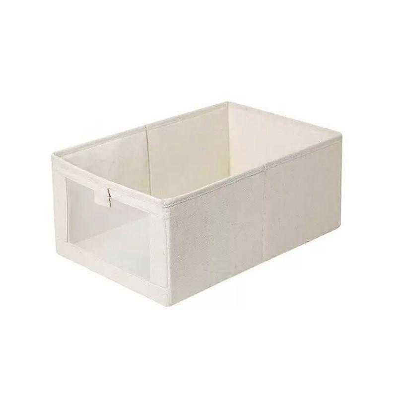 Foldable Storage Boxes with Transparent Window Storage Clothes  Wardrobe, Closet, Shelves Organiser2pc