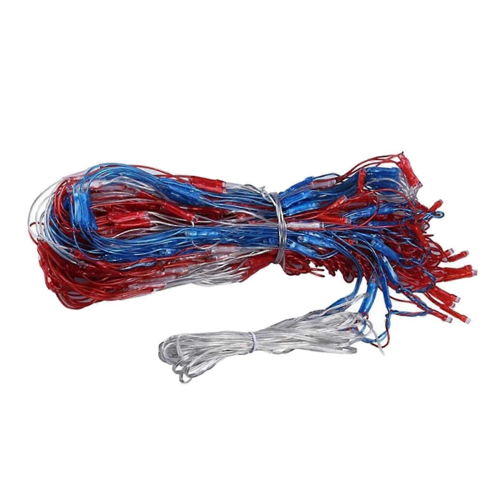 American Flag Lights 6.56x3.28ft Waterproof Flag Net Light US Plug 390 LED