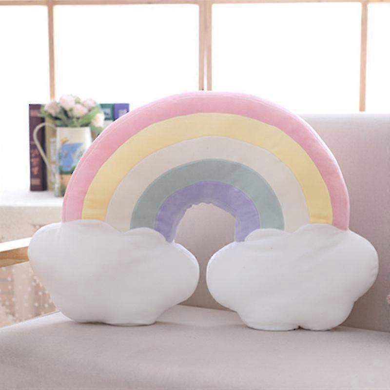 Kids Unicorns & Rainbows Decorative Pillow - Rainbow