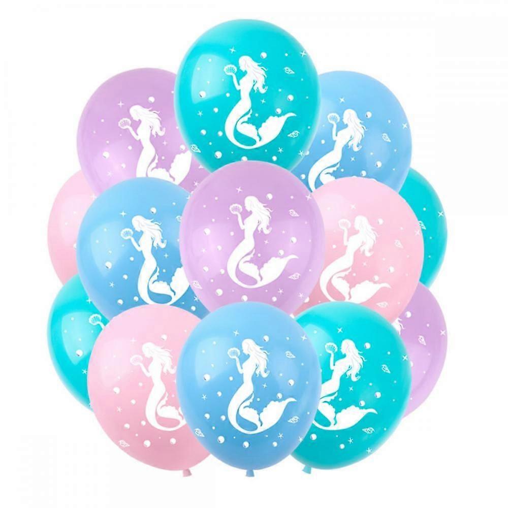 80 PCS Balloons 12 Inch Mermaid theme Latex Balloons,for Party Decoration,Birthday Party Supplies or Arch Garland Decoration