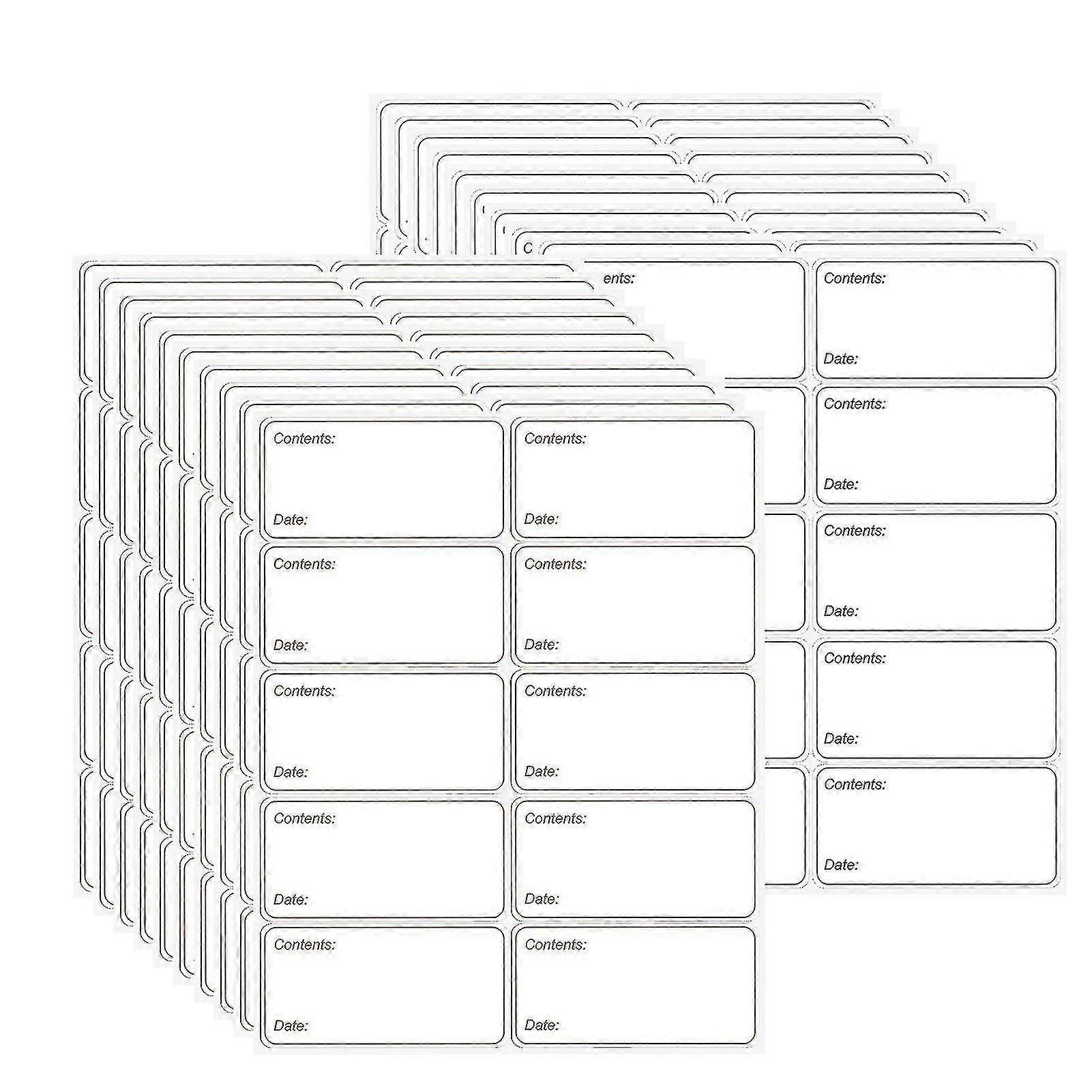 200pcs Freezer Labels Removable Frozen Food Labels Freezer Stickers,refrigerator Date Labels Stickers Peelable