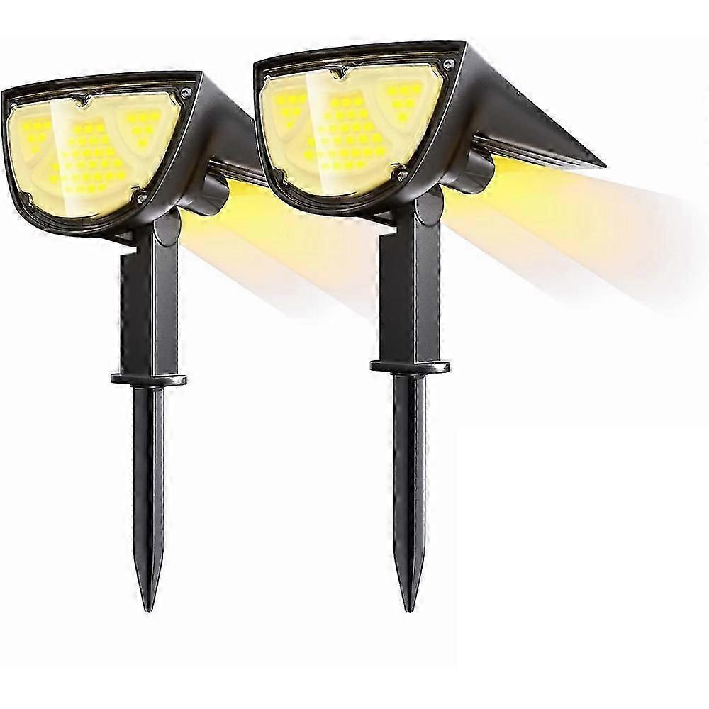 (2 Pack) Outdoor Solar Spotlight
