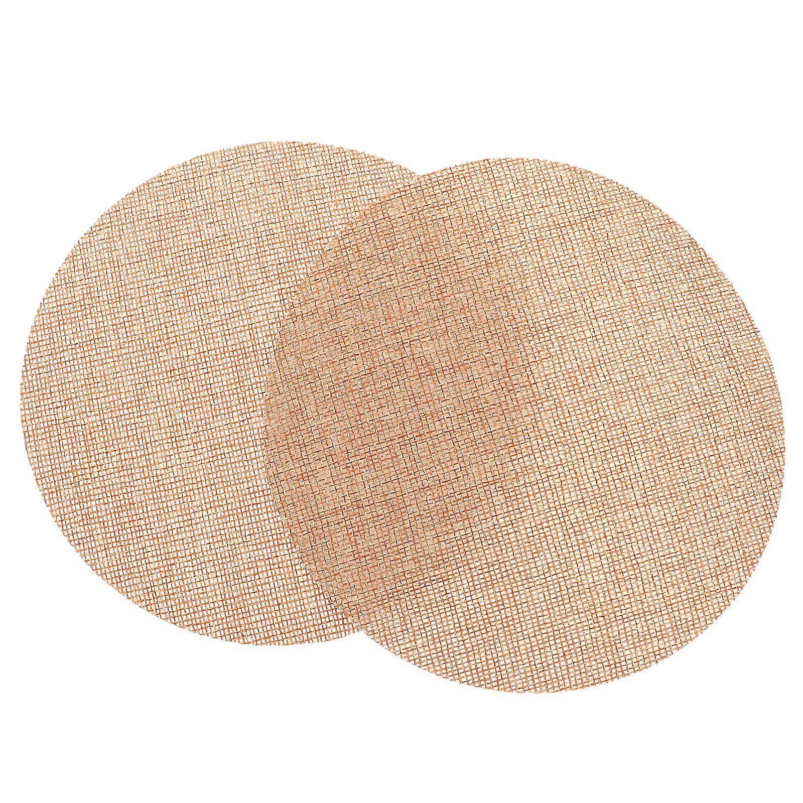 2Pcs Fabric Ceiling Lampshade Dazzling-proof Chandelier Cover Round Lampshade Shading Plate