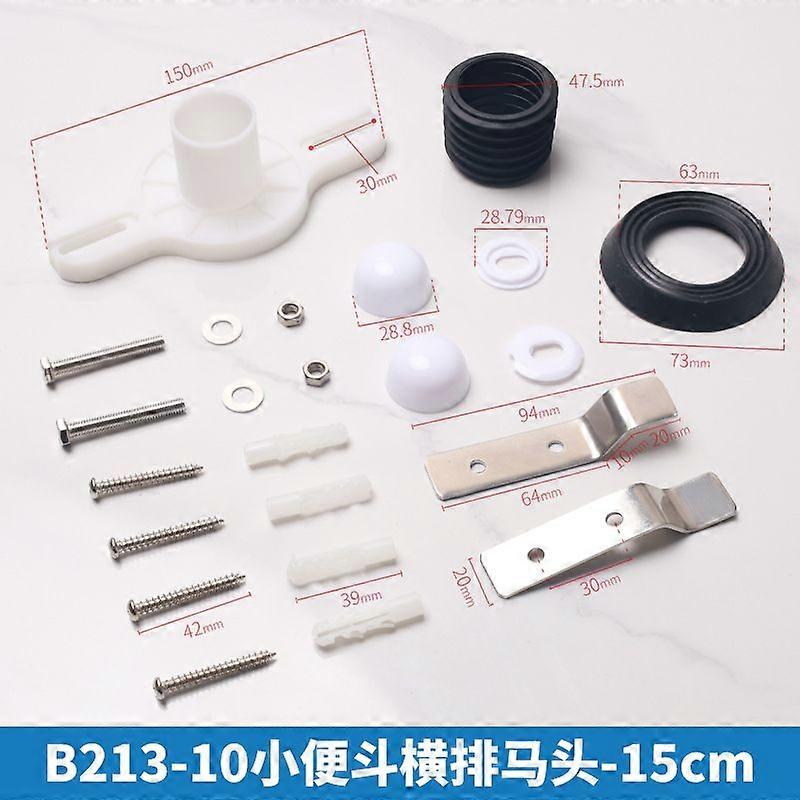 1 Set Urinal Wall Connector Brackets for Installation for Home and Public Restrooms Gasket Connector Toilet Installation Kit