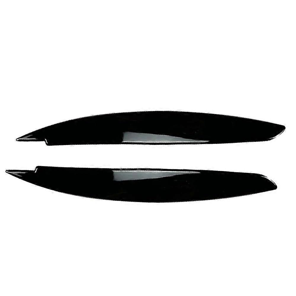 Car Headlight Eyebrow Trim, Gloss Black Replacement for BMW E81 E82 E87 E88 2008-2013, Durable Auto Accessories