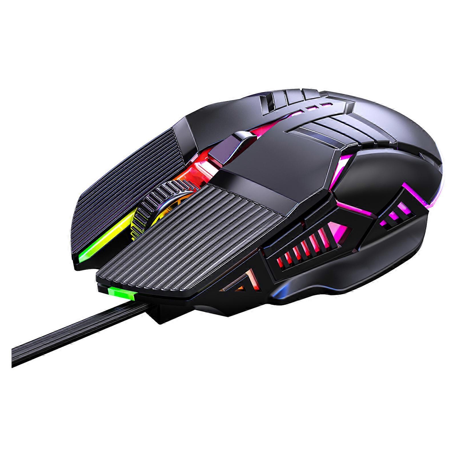 Wired Mouse Luminous Game E-Sports Mechanical Mute For PC Tablet Desktop Computer Laptop PUW0870