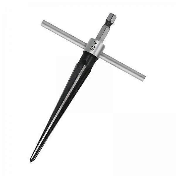 6xT Handle Taper Reamer,6 Fluted Chamfer Reaming Guitar,Hex Shank Sturdy Durable