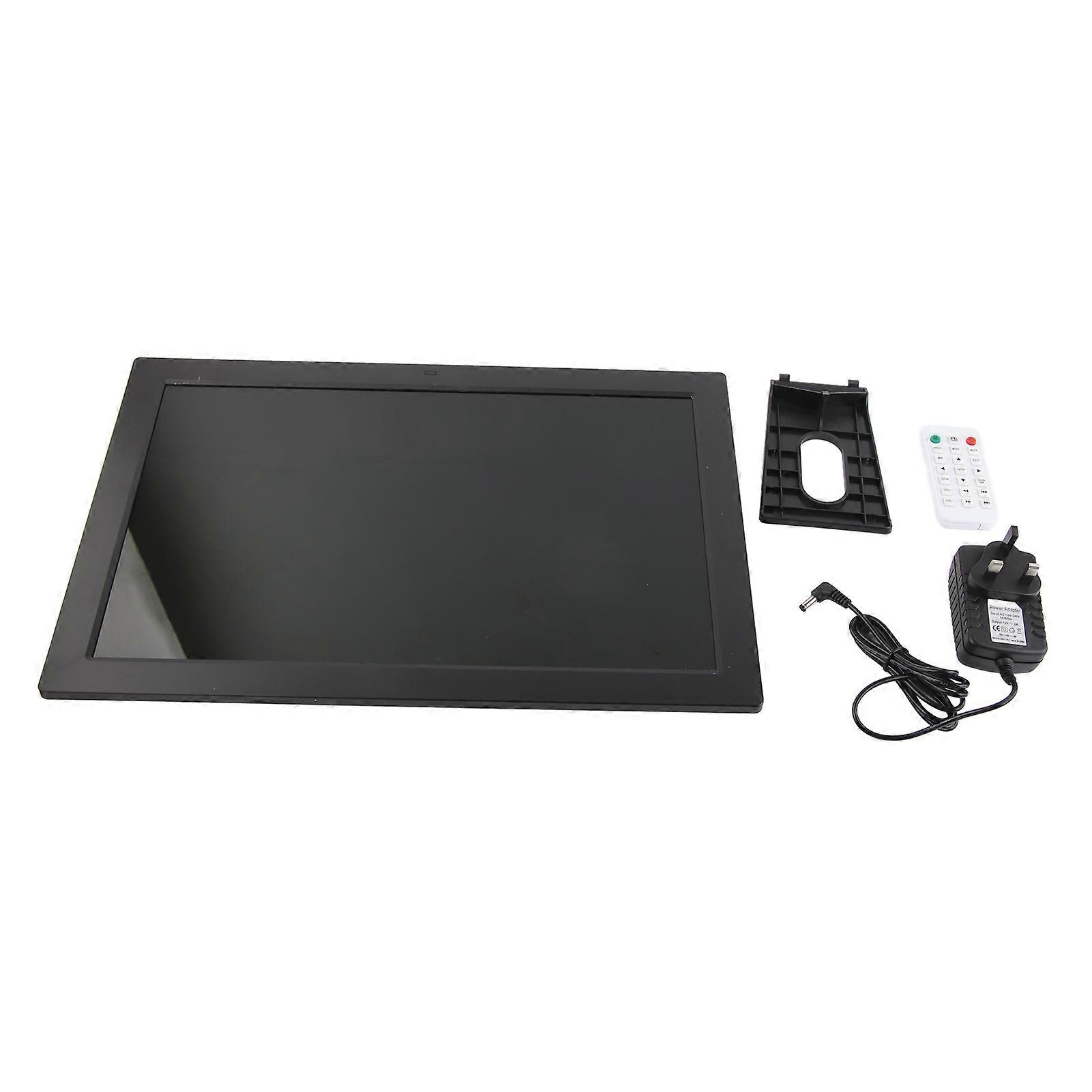 Digital Photo Frame 17in Remote Control 1080P Video Picture Play Music Clock Calendar for Home