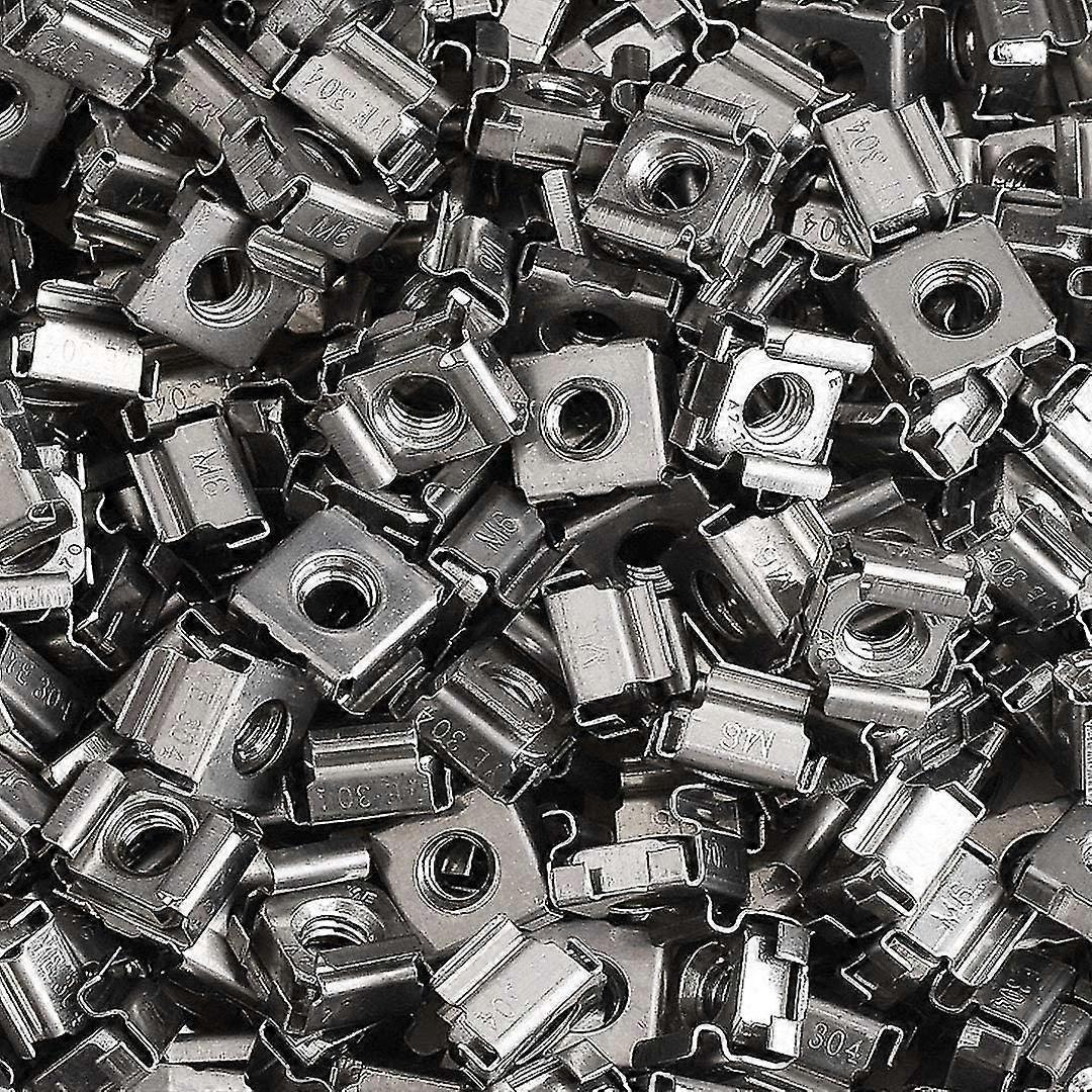 10 stk M6 burmuttere burmutter i rustfritt stål for nettverksskap