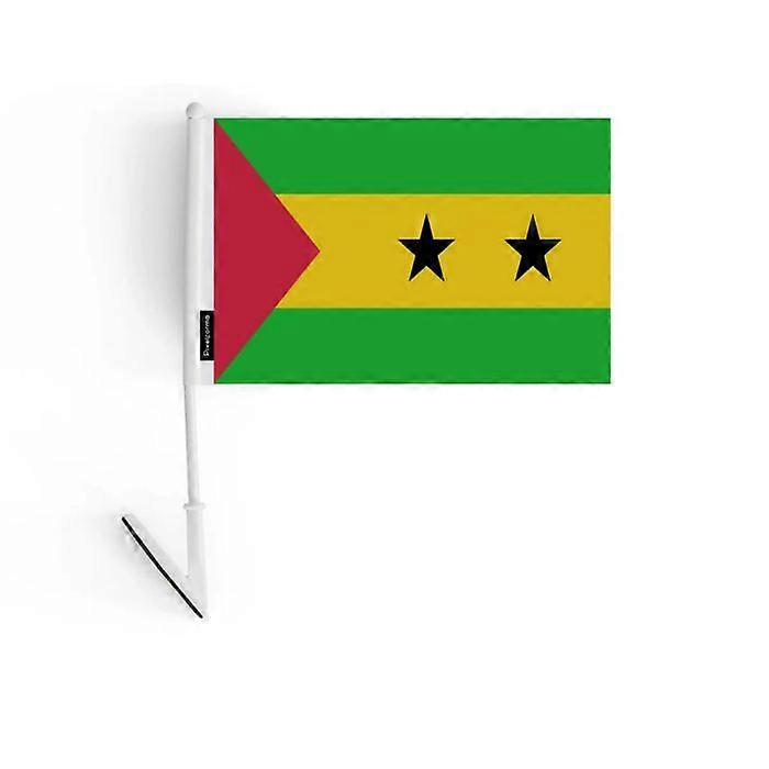 Adhesive Flag - Multicolor - Sao Tome and Principe - 14 x 21 cm - 5 pieces - Durable Polyester