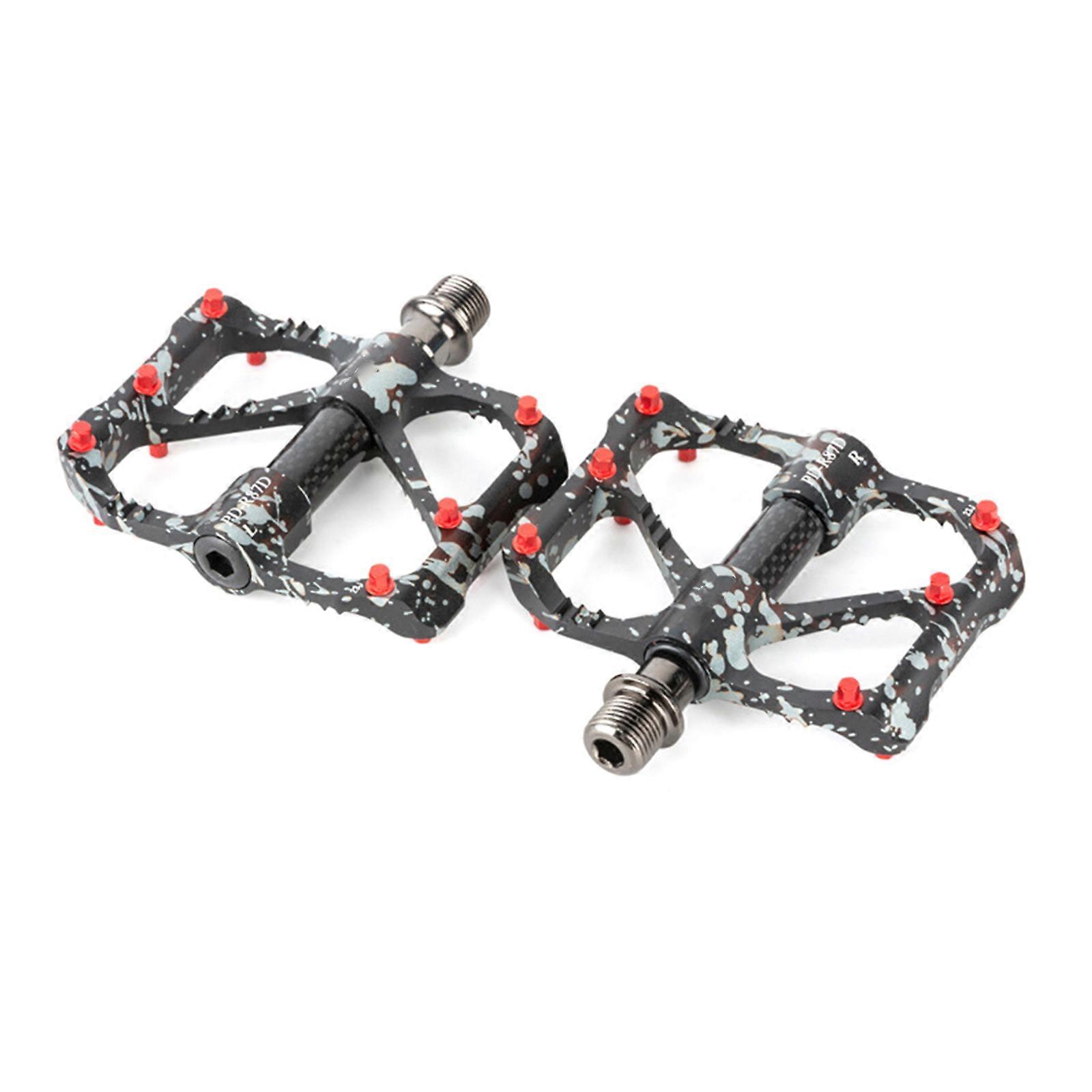2lots Yol Bisikleti Rulman Pedalları Renkli Mühürlü Rulman Bisiklet Ayak Pedalları Dağ Bisikleti ve Şehir İçi Ulaşım için