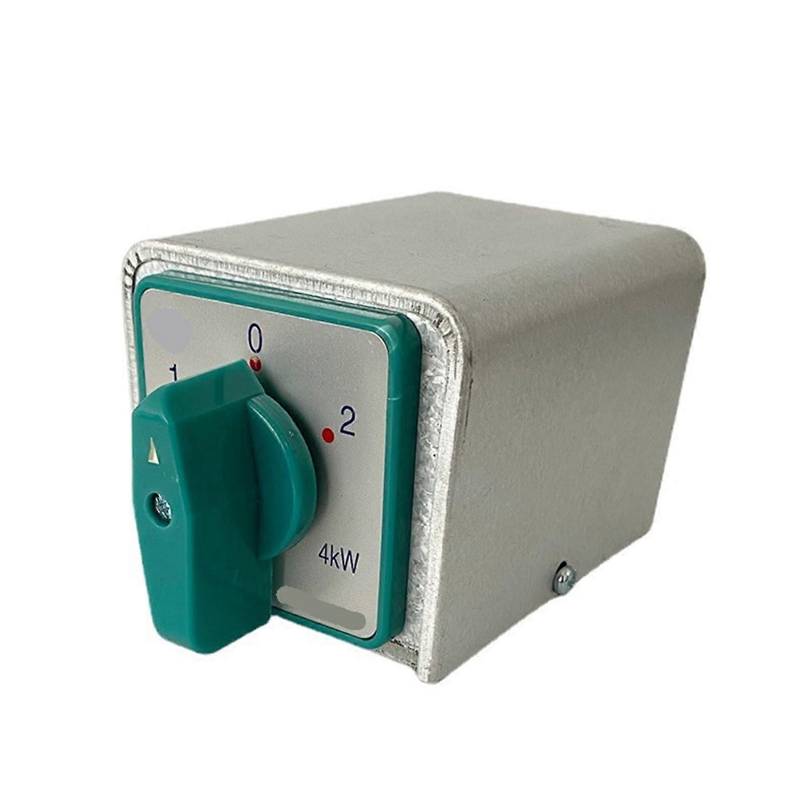 HZ520/4 M08BF Manual Transfer Rotary Cam Switch 20A 4kw 4 Pole 3 Position with Iron Shell Protective Box Enclosure 1Pcs
