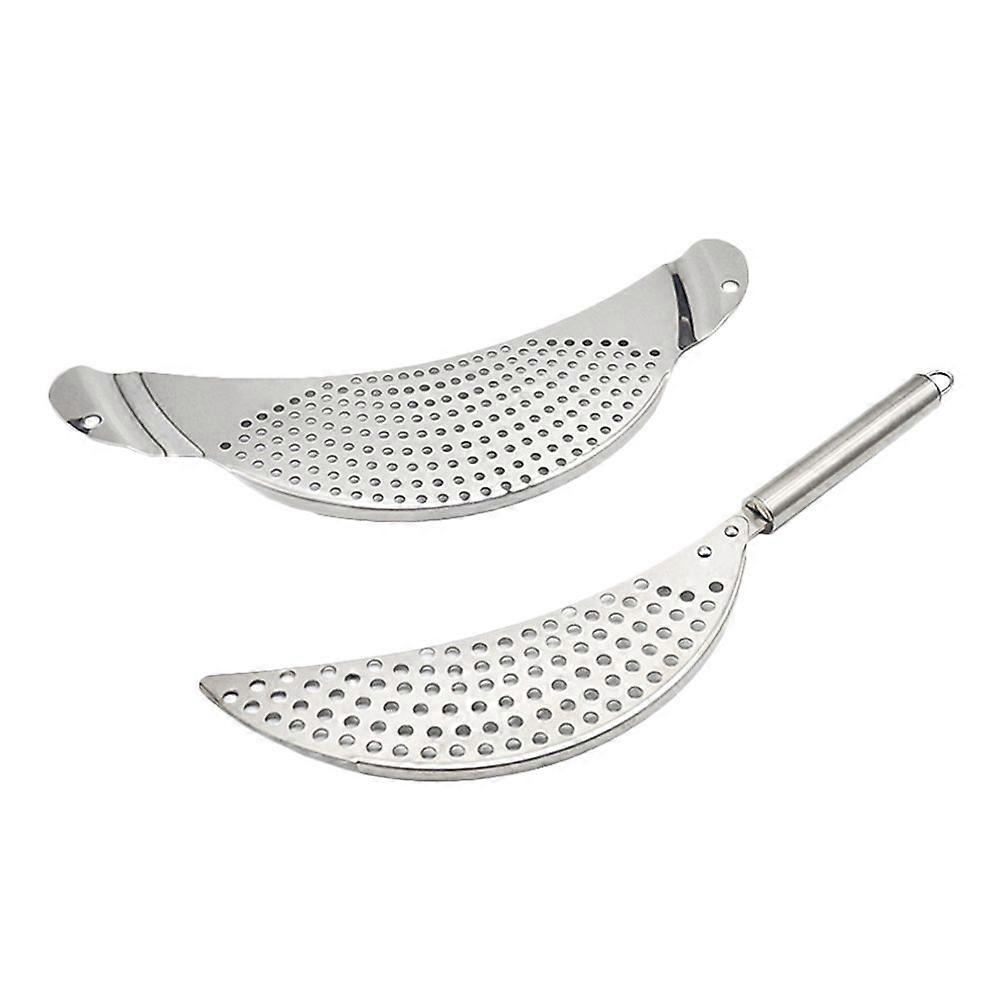 2pcs Pot Strainer Moon Shaped Pot Strainer Portable Pasta Drainer with Handle