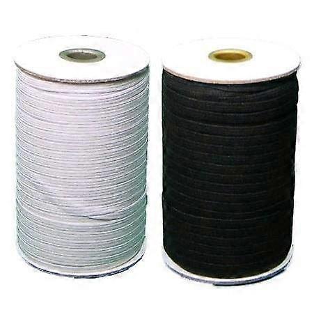 GoldStar Tool Full Spool Braided Elastic for Sewing, Craft Projects Elastic Cord Stitching Sewing Supplies (White, 3/8' Inch)