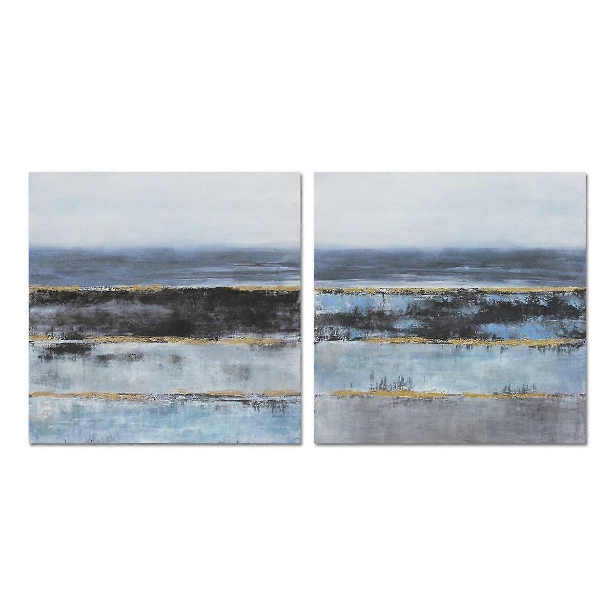 Canvas DKD Home Decor Abstract Modern (80 x 3 x 80 cm) (2 pieces)
