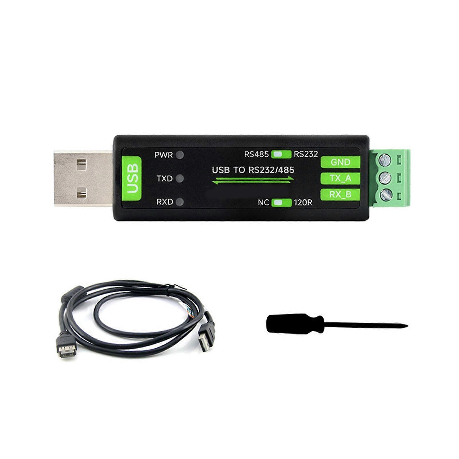USB to RS232/485 Universal Serial Communication Converter FT232RNL Chip Solution with 3 LED Indicator Light Adapter