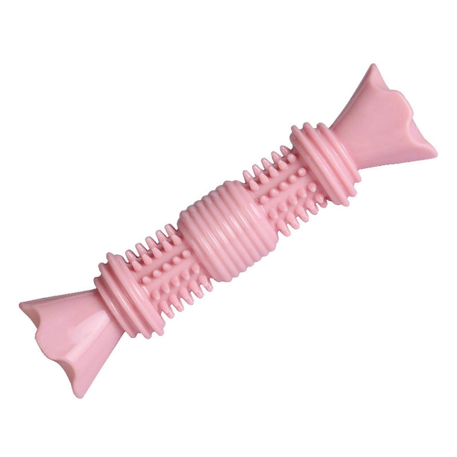 Dog Chew Toy for Aggressive Chewers Safe Component Candy Shape Puppies Molar Stick for Small and Medium Breeds Dogs  light pink