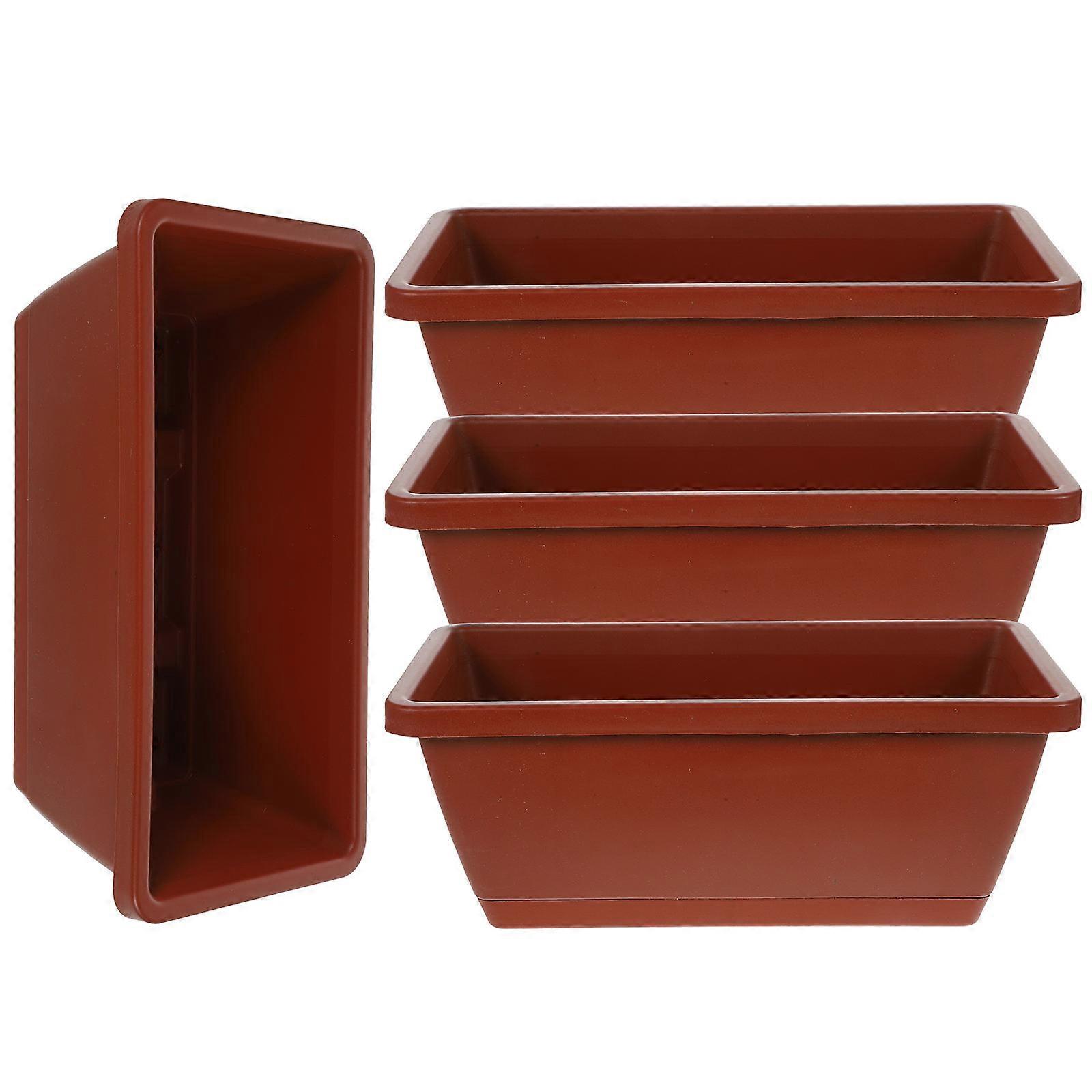 Rectangular Planter, Garden Pot Ensuring Optimal Drainage for Plants