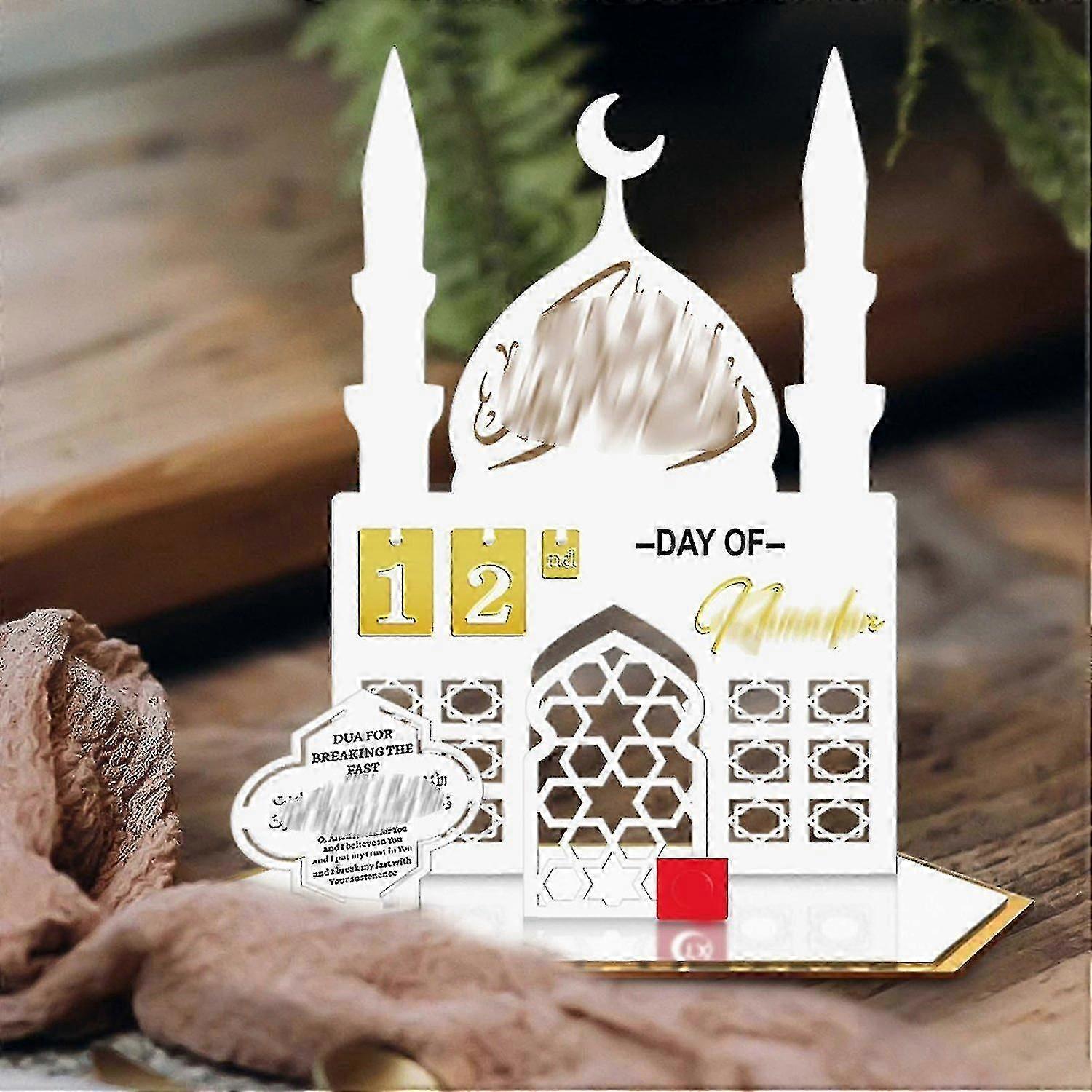 Ramadan Calendar Countdown Eid Decoration, DIY Eid Mubarak Advent Calendar, Countdown Calendar Ramad