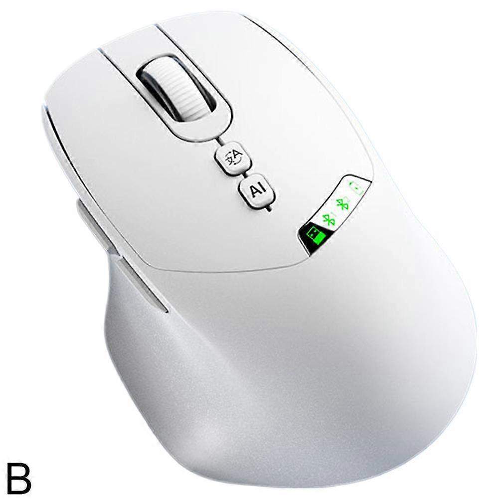 Jieyabai(B)$New AI smart voice mouse Bluetooth wireless voice control translation typing rechargeable notebook tablet