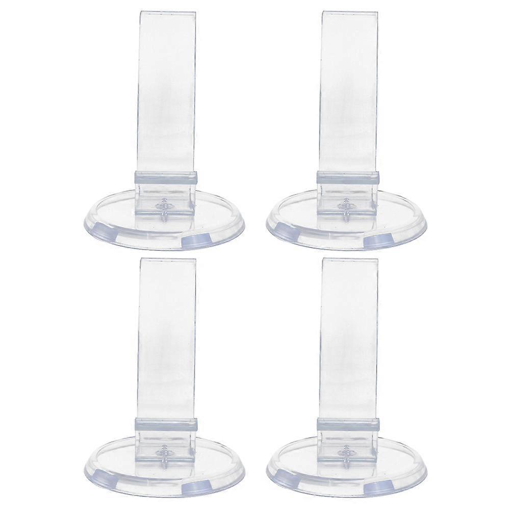 Transparent PVC Shoe Rest for Display with Unique Shape Design and Lightweight Portability 4 Pieces