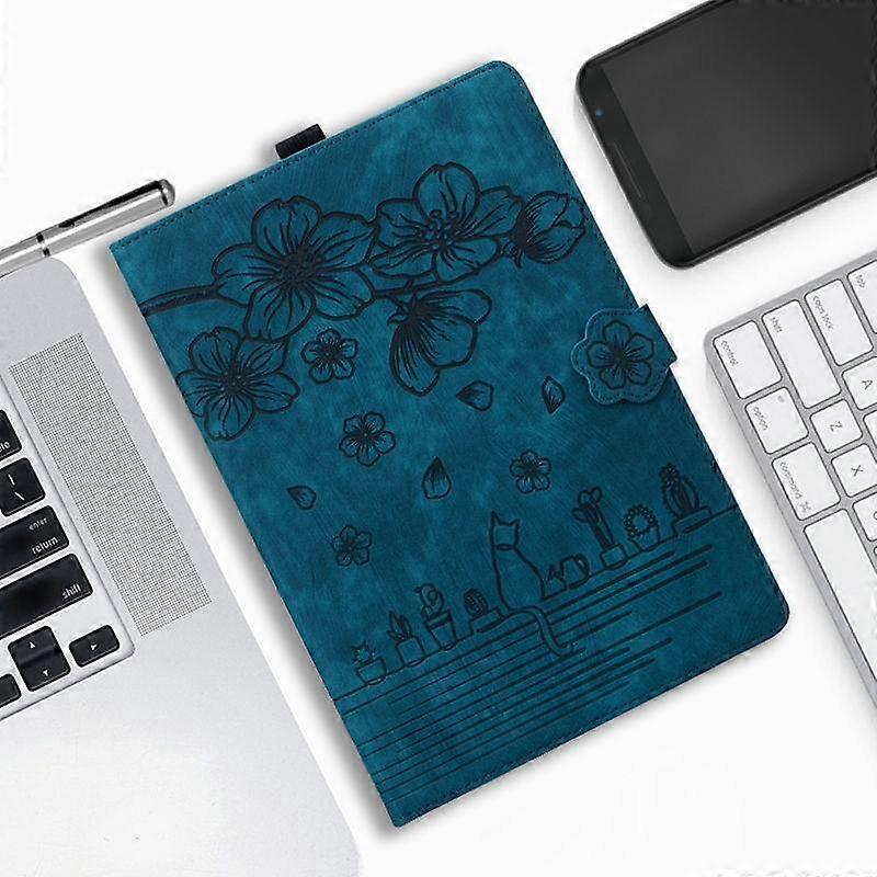 Cartoon Cat PU Leather Case for Samsung Galaxy Tab S8 Ultra S8 Tab S8 Plus S7 S7 Plus A8 A7 Lite Adjustable Angle Bracket Flip Cover