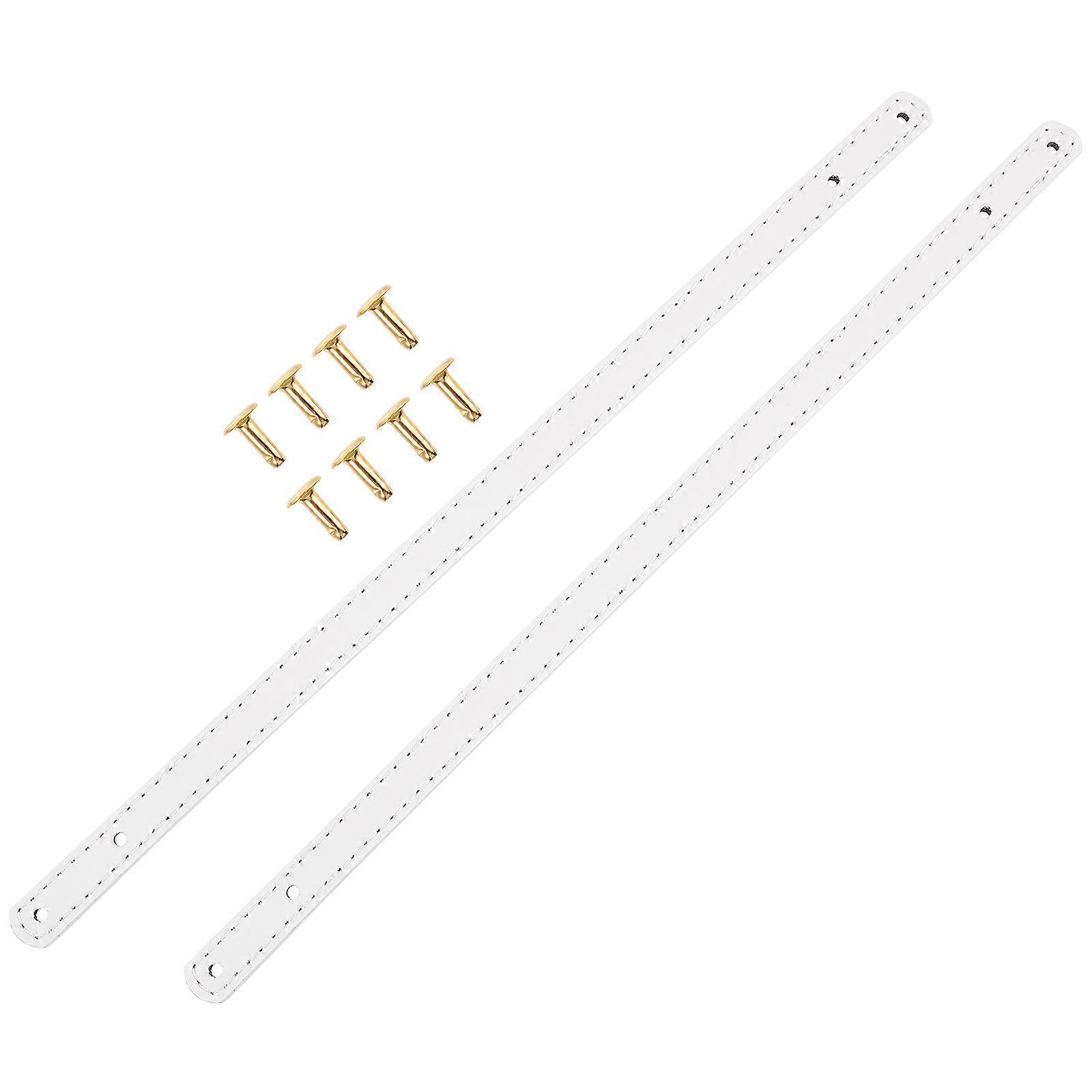 White PU Handbag Strap for Bag Making 30cm