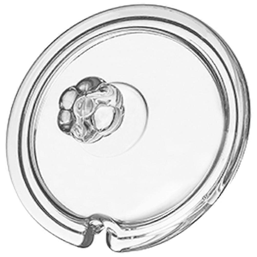 Glass Cup Lid for Cups Silver Color Creative Design Protective Case for Home Use Fits Most Standard