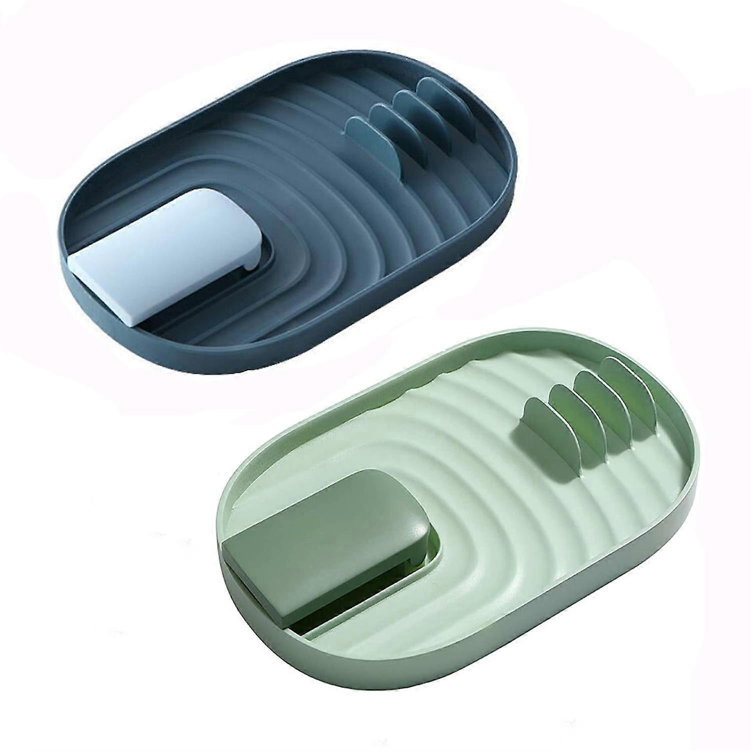 Acrylic Kitchen Storage Rack 2  Blue  Green