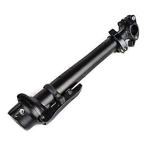 Folding Bicycle Stem Quick Release Aluminum Alloy Adjustable Stem Without Teeth BSZ002 25.4×28.6×460mm Black